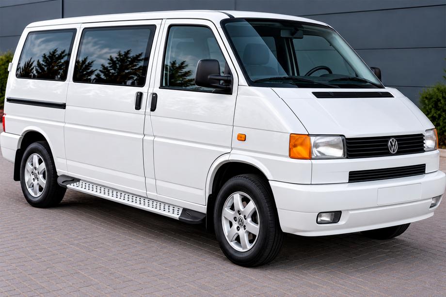Volkswagen T4 Transporter 1990–2003 Side steps Allmond Grey (set van 2, aluminium) Image