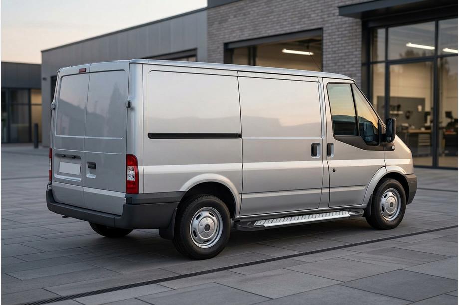 Ford Transit 2000–2014 Zijsteps Allmond Grey (2 stuks, aluminium) Image