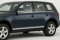 Volkswagen Touareg 2002–2010 Onderste raamlijsten (6 stuks, RVS) foto 1