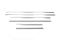 Volkswagen Touareg 2002–2010 Onderste raamlijsten (6 stuks, RVS) foto 3