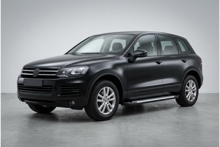 Volkswagen Touareg 2010–2018 Side steps Allmond Grey (set van 2, aluminium) Image