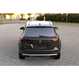 Achterbeschermbeugel (RVS) Volkswagen Touareg 2010–2018 foto 1