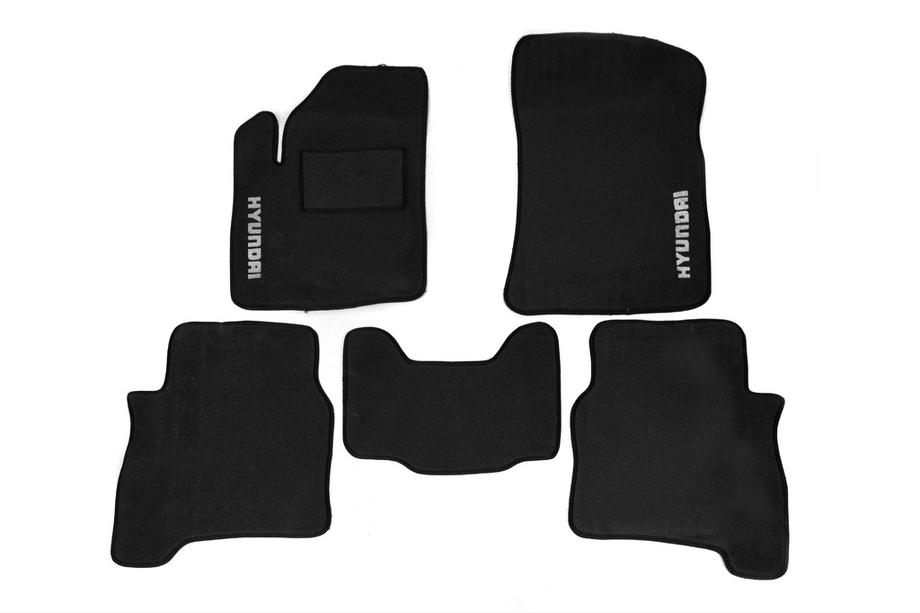 Hyundai Santa Fe 2 2006–2012 Textiele vloermatten voor interieur (Saek) Image