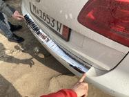 Volkswagen Touran 2010–2015 RVS sierlijst voor achterbumper Carmos (RVS) foto 3