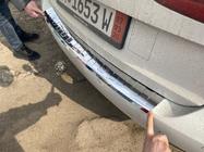 Volkswagen Touran 2010–2015 RVS sierlijst voor achterbumper Carmos (RVS) foto 4