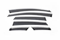Opel Astra J 2009–2015 Raamwindschermen met chroomstrip HB (6-delig, Sunplex) foto 2