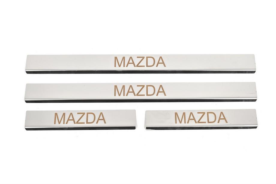 Mazda 6 2008–2012 Instaplijsten Carmos (set van 4, RVS) V-3 Image