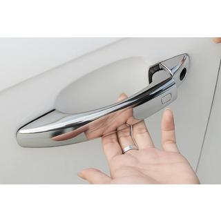 RVS deurgreep covers met knoppen (4 stuks) Audi A5 2007–2015 foto 2