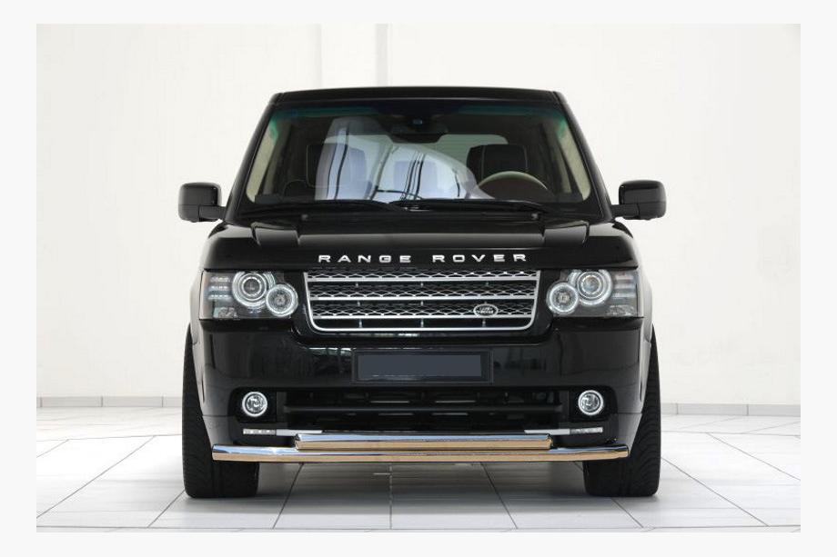 Range Rover III L322 2002–2012 Voorbeschermbeugel ST014 (RVS) 60/42 mm Image