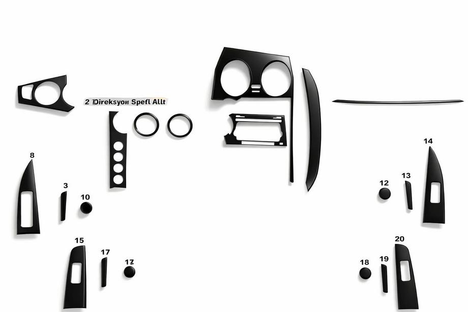 SsangYong Action 2005–2018 Dashboard sierlijsten (Meric, Turkije) Image