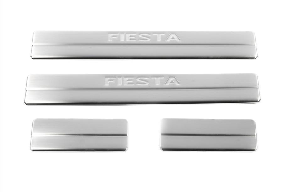 Ford Fiesta 2002–2008 OmsaLine dorpellijsten RVS (set van 4) Foto 2