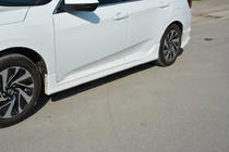 Honda Civic Sedan X 2016–2021 Zijskirts (spuitklaar) foto 4