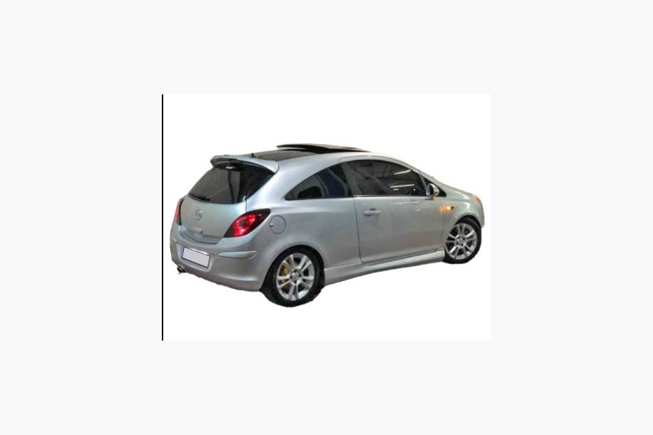 Opel Corsa D 2007–2014 2-deurs spoiler (spuitklaar) Foto 1