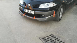 Renault Megane II 2004–2009 Voorbumper lip (front splitter) 2006-2009 (spuitklaar) foto 2