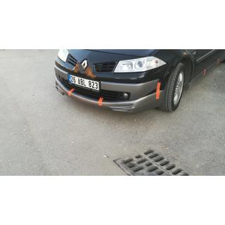 Voorbumper lip (front splitter) 2006-2009 (spuitklaar) Renault Megane II 2004–2009 foto 2