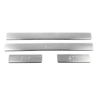 OmsaLine instaplijsten (set 4 st., RVS) Peugeot 207 2006–2014 foto 2