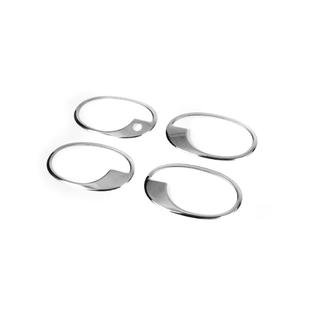 Chroom deurgreepomlijsting (set 4 stuks, RVS) foto 3