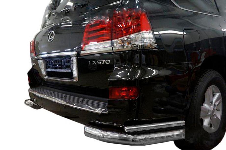 Lexus LX570/450d 2008–2022 Dubbele achterhoekstukken (RVS) Image
