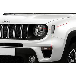 Chroom afdekkappen voor zijknipperlichten (2 stuks, RVS) Jeep Renegade 2014– foto 1