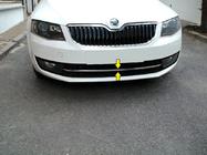 Skoda Octavia III A7 2013–2019 RVS beschermstrip voorbumper 13-17 foto 1