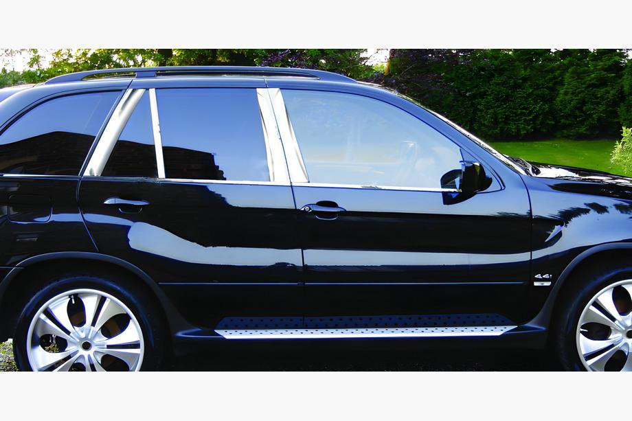 BMW X5 F15 2013–2018 Sierlijsten voor deurstijlen (RVS) Image