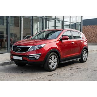 Side steps Tayga Black (2 stuks, aluminium) Kia Sportage 2010–2015 foto 1