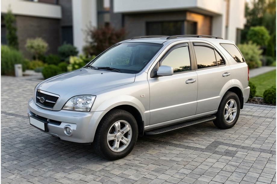 Kia Sorento I BL 2002–2009 Side steps Tayga Black (2 stuks, aluminium) Image