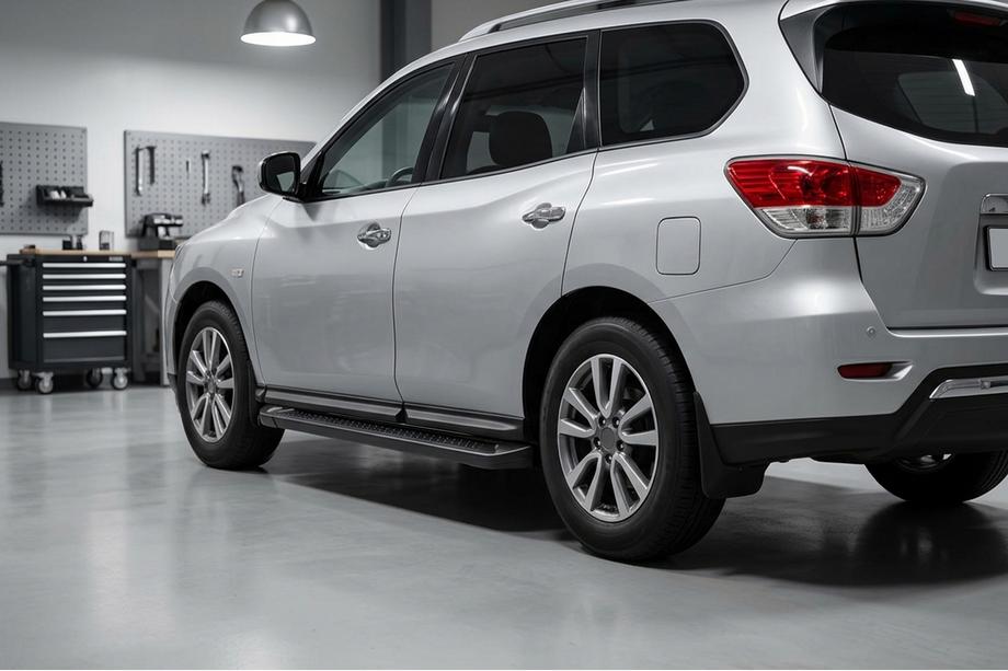 Nissan Pathfinder R52 2012–2021 Allmond Black side steps (2 stuks, aluminium) Image