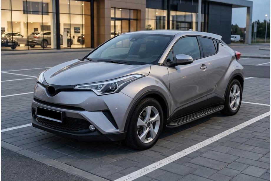 Toyota C-HR 2016–2023 Zijstappen Tayga Black (2 stuks, aluminium) Image