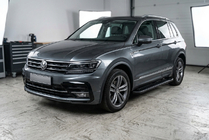Volkswagen Tiguan 2016–2023 Allmond Black zijtreden (2 st., aluminium) foto 1