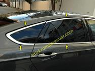 Ford Mondeo 2014–2022 Complete raamomlijsting set (12 stuks, RVS) foto 3