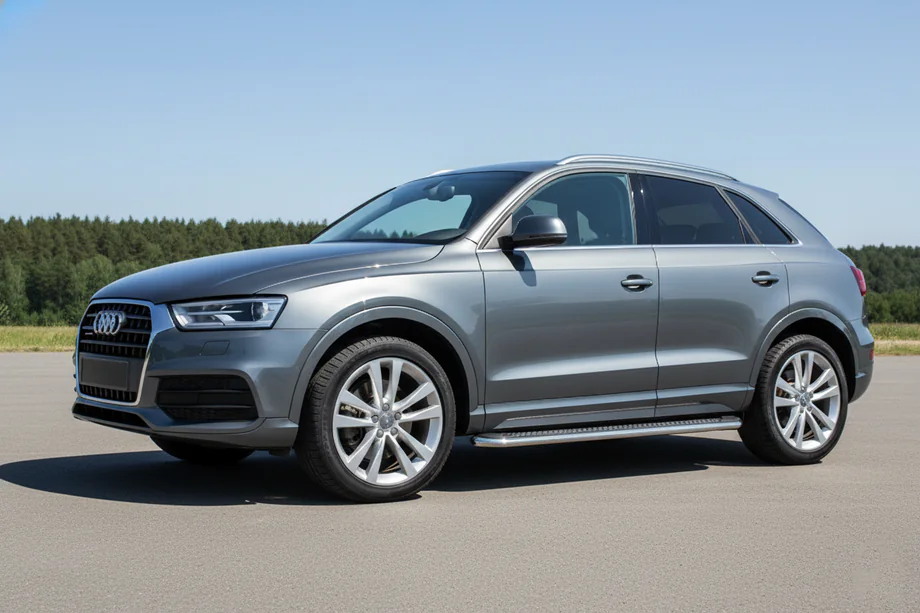Audi Q3 2011–2019 Zijtreden Maydos V2 (2 st., aluminium/RVS) Image