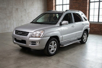 Kia Sportage 2004–2010 Zijtreden Maydos V2 (2 st., aluminium/RVS) foto 1