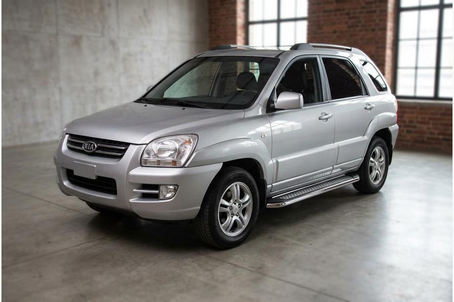 Kia Sportage 2004–2010 Zijtreden Maydos V2 (2 st., aluminium/RVS) Image