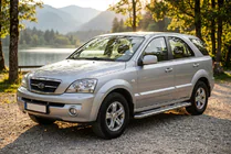 Kia Sorento I BL 2002–2009 Zijtreden Maydos V2 (2 st., aluminium/RVS) foto 1
