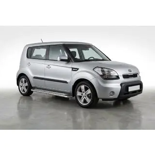 Zijtreden Maydos V2 (2 st., aluminium/RVS) Kia Soul I 2008–2013 foto 1