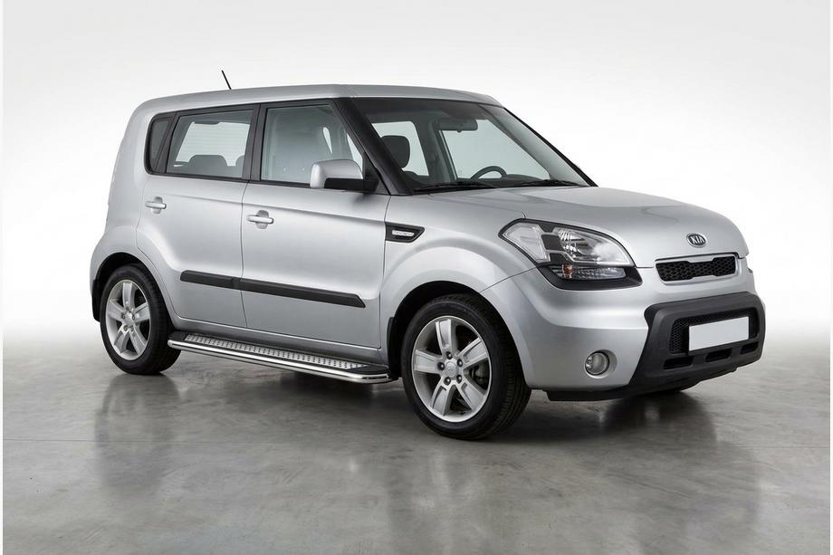 Kia Soul I 2008–2013 Zijtreden Maydos V2 (2 st., aluminium/RVS) Image
