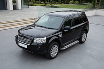 Land Rover Freelander II 2006–2014 Zijtreden Maydos V2 (2 st., aluminium/RVS) foto 1