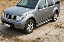 Nissan Pathfinder R51 2005–2014 Zijtreden Maydos V2 (2 st., aluminium/RVS) foto 1
