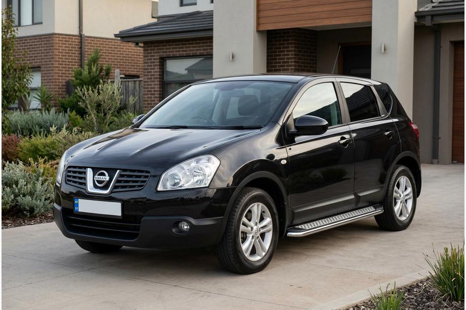 Nissan Qashqai 2007–2010 Zijtreden Maydos V2 (2 st., aluminium/RVS) Image