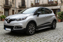 Renault Captur 2013–2019 Zijtreden Maydos V2 (2 st., aluminium/RVS) foto 1