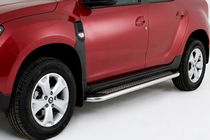 Dacia Duster 2018–2024 Zijtreden Maydos V2 (2 st., aluminium/RVS) foto 1