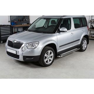 Zijtreden Maydos V2 (2 st., aluminium/RVS) Skoda Yeti 2009–2017 foto 1