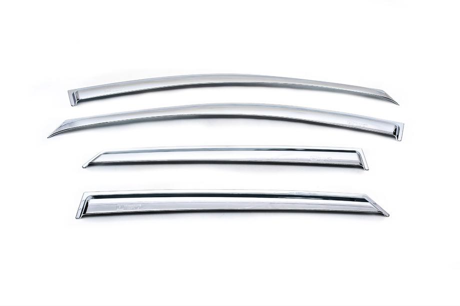 Hyundai IX-35 2010–2015 Raamwindschermen (set van 4, chroom) Image