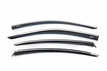 Volkswagen Passat B8 2015–2023 Raamwindschermen met chromen sierlijst SD (4 stuks, Niken) foto 2