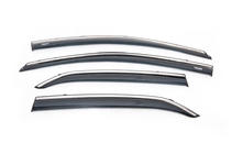 Toyota Corolla 2007–2013 Raamwindschermen met chromen sierlijst (set van 4, Niken) foto 2
