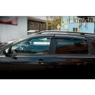 Raamwindschermen met chromen sierlijst (set van 4, Niken) Nissan Qashqai 2010–2014 foto 2