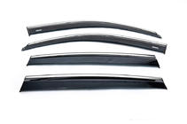 Volkswagen Tiguan 2007–2016 Raamwindschermen met chroomlijst (set 4 stuks, Niken) foto 6