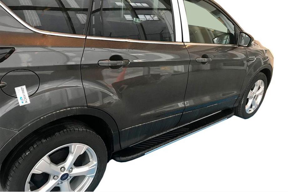 Ford Kuga/Escape 2013–2019 Side steps Bosphorus Grey (set van 2, aluminium) Image