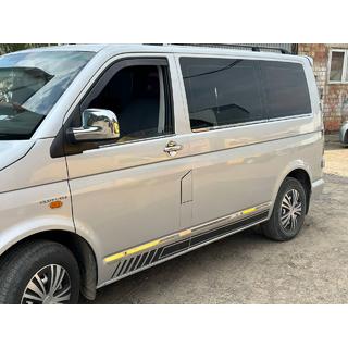 Onderste raamlijsten (6-delig, RVS) Volkswagen T5 Transporter 2003–2010 foto 1